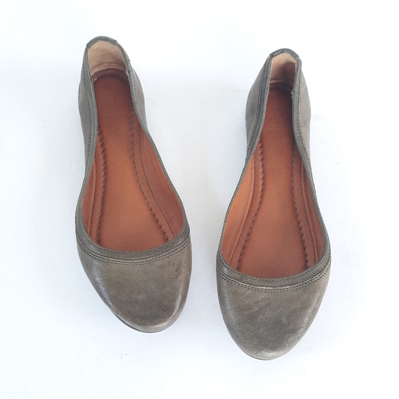 Frye Carson Leather Ballet Flats size 7 - Picture 1 of 8